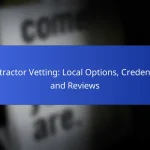 Contractor Vetting: Local Options, Credentials and Reviews