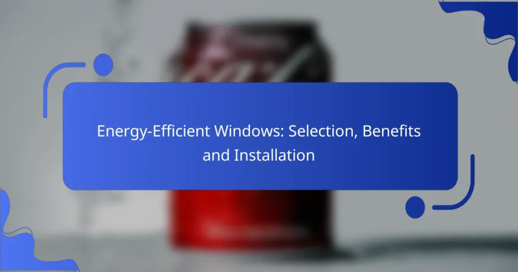 Energy-Efficient Windows: Selection, Benefits and Installation
