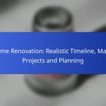 Home Renovation: Realistic Timeline, Major Projects and Planning