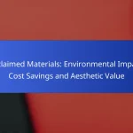 Reclaimed Materials: Environmental Impact, Cost Savings and Aesthetic Value